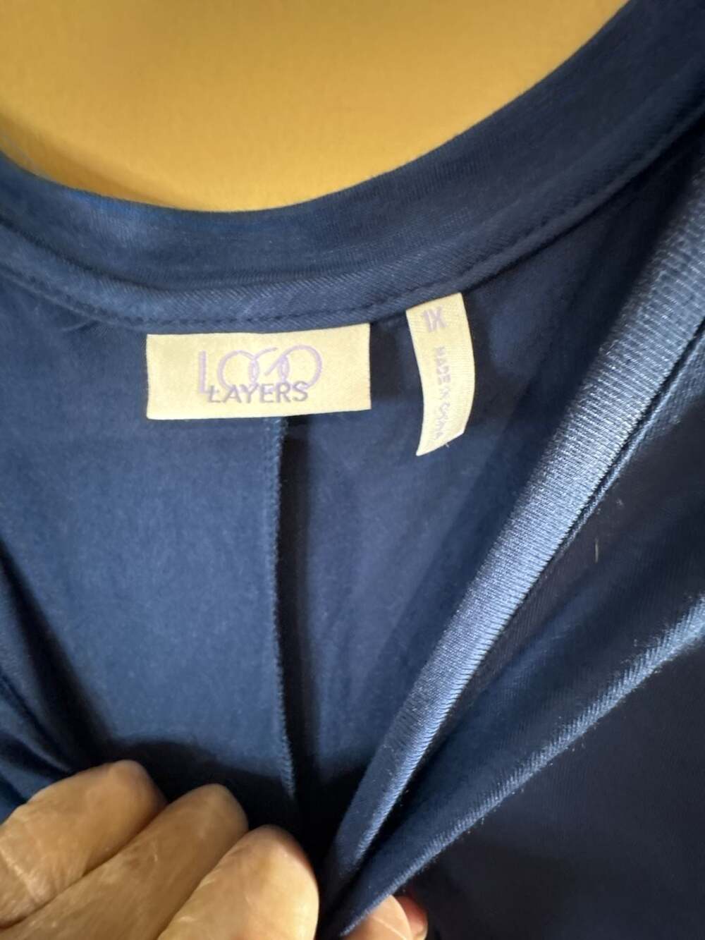 HC1073. Lori Goldstein LOGO Layers Tunic Tank Top